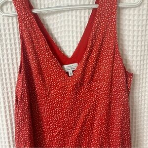 Paris Atelier & Other Stories Red Floral Summer Mini Dress Size 12